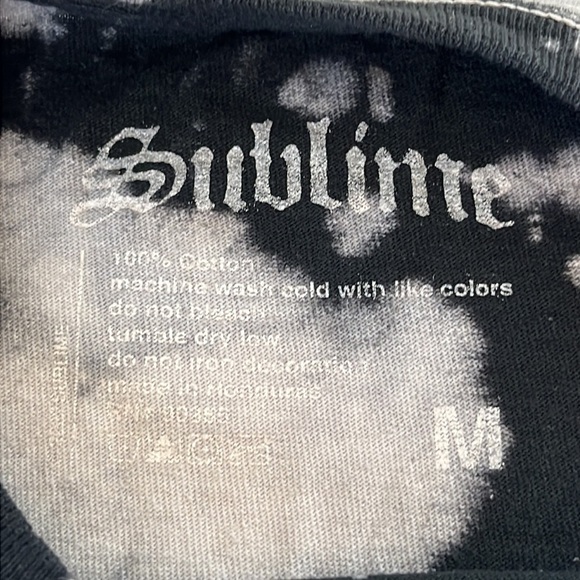Sublime Crop T-shirt Bleach Tie Dye Medium - Picture 4 of 8